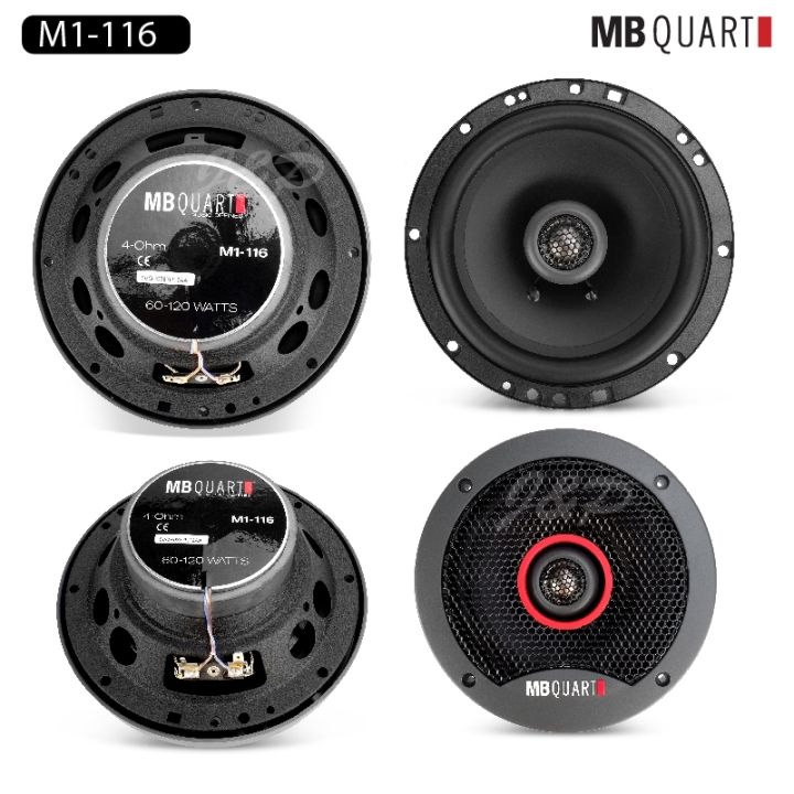 mb-quart-ชุดลำโพง-แยกชิ้น-แกนร่วม-6-5นิ้ว-1คู่-m1-216-116-พร้อมทวิตเตอร์-1คู่-กล่องnetwork-ลำโพงคุณภาพสูง-ไพเราะสมจริง-อุปกรณ์ครบ-ลำโพงติดรถยนต-ขายดี