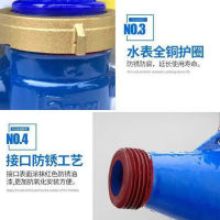 Water Meter Household Horizontal Threaded Digital 4 Sub- 6 Sub- 1 Inch Tap Water Special Rotary Wing Ningbo Wet Cold Water Meter