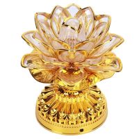 Miniatures LED Colorful Buddhist Lamp Environmental Protection Buddha Light Buddhist Appliances Home Decoration US 100-240V