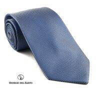 Giorgio Del Sarto Silk Necktie Blue with Fabric Texture เนคไทผ้าไหมสีฟ้ามีเท็กเจอร์