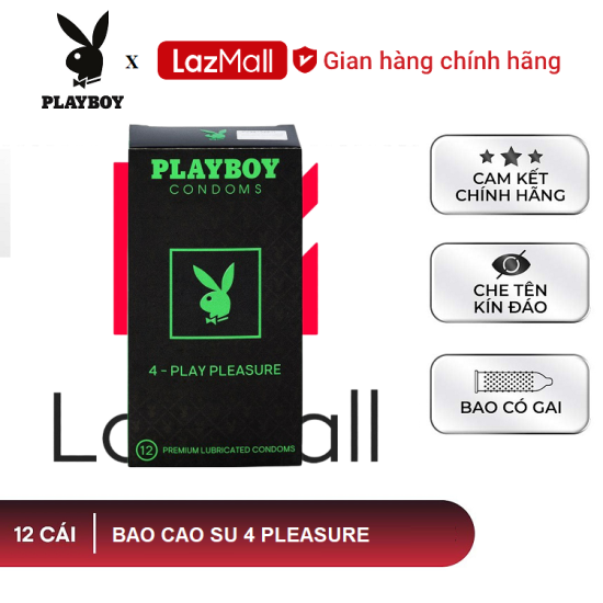 Bao cao su playboy 4 pleasure 12 bao - ảnh sản phẩm 2