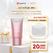 Kem chống nắng Nâng tông M.O.I Natural Tone Up Sun Milk 40ml