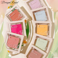 DragonRanee Peach Face Powder Blush Highlight Velvet Blusher Palette Long-Wearing Natural Blushes