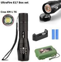 Turbo Light Ultrafire 2200Lm CREE XML T6 LED Zoomable Flashlight Torch 5 Modes เทอร์โบ ไลท์ ไฟฉาย แรงสูง ซูมได้ แถมอุปกรณ์ครบชุด (Box Set)