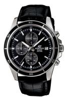 Casio Edifice นาฬิกาข้อมือผู้ชาย สายหนังแท้  รุ่น EFR-526,EFR-526L,EFR-526L-1,EFR-526L-1A - สีดำ