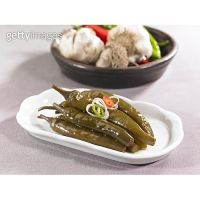 ?Promotion?  간장절임고추 พริกดองซีอิ้ว Green Chilli Pepper Pickled in soy sauce 250g?