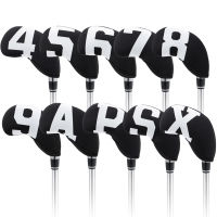 GOLF IRON COVER หัวกอล์ฟเหล็กเซ็ทคลุมเตียง4/5/6/7/8/9/A/P/S/X 10PCS Headcovers Iron Club 10pcsที่คลุมหัวไม้กอล์ฟเหล็กกันน้ำ