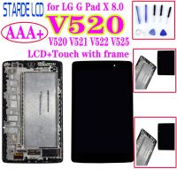 ✾ 8.0 for LG G Pad X 8.0 / V520 V521 V522 V525 LCD Screen Touch Screen Digitizer Full Assembly with Frame