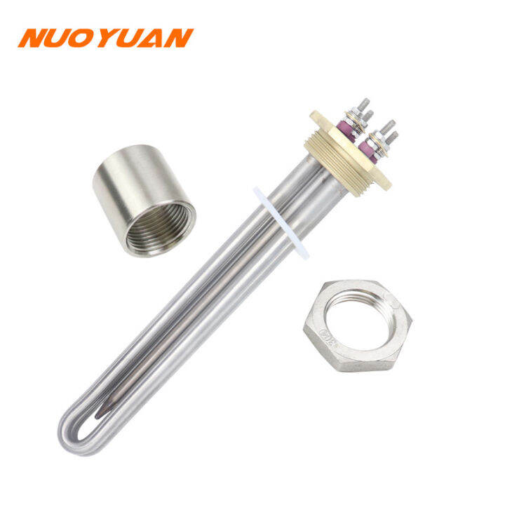 Heater 12V 300W600W Immersion Tubular Water Heating Element DN32 Copper