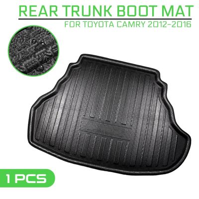 พรมปูพื้นรถยนต์พรมหลัง Trunk Anti-Mud Cover สำหรับ Toyota Camry 2012 2013 2014 2015 2016