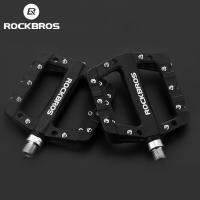 ROCKBROS Cycling MTB Bike Bicycle Pedals Ultralight Seal Bearings Nylon Molybdenum Pedals Durable Widen Area Bike Bicycle Part