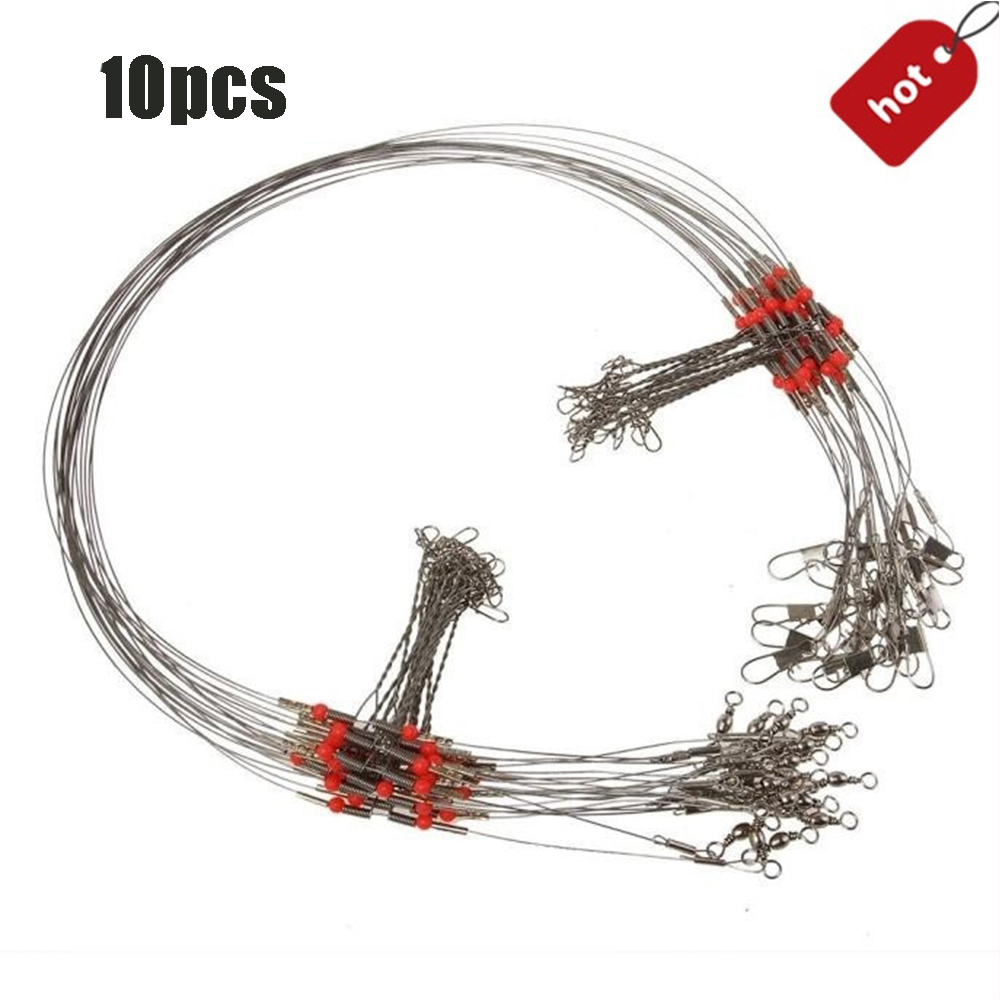100 Metres 17 Pound 0.38mm Fishing Stee Wire Nylon Coated 1x7 Stainless Steel Leader Wire Super Soft Fishing Wire Lines 