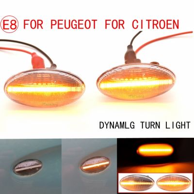 ☋ 2 pieces For Peugeot Partner 407 307 Toyota Aygo Fiat Scudo Dynamic Led Turn Signal Side Marker Lights Sequential Blinker Lamp