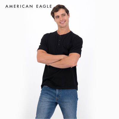 American Eagle Henley T-Shirt เสื้อยืด ผู้ชาย คอกระดุม (NMTS 017-1740-001)