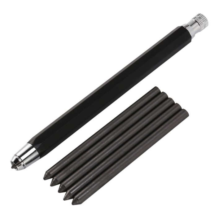 1-set-5-6mm-metal-lead-holder-automatic-mechanical-graphite-pencil-for-drawing-shading-crafting-art-sketching