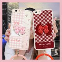 Nordic wind Simplicity Phone Case For iphone 6 Plus/6S Plus high-grade Solid color Skin-friendly feel Back Cover cute