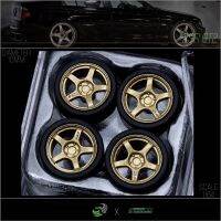 Wheels 1/64 with Tire for Diecast Model CarSpeedcg BBS RI-D Luxury D:10mm ABS Rubber Modified Parts For Hotwheels Tomy MiniGT