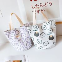 กระเป๋าผ้าลายกระต่าย แบบถือ ลายการ์ตูน น่ารัก มินิมอล สินค้าใหม่ #BAG013