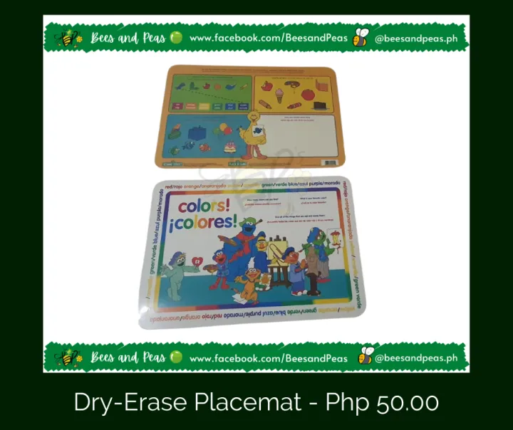 Sesame Street Dry Erase Placemats Lazada PH