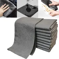 10pcs Magic Cleaning Cloth Microfiber Rags No Trace Reusable Washing Glass Window Mirror Wipe Bathroom Kitchen Car Cleaning Tool