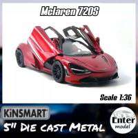 ??พร้อมส่ง?? KINSMART โมเดลรถเหล็ก​ รถสปอร์ท Mclaren​ 720S ยาว 12.5cm สเกล 1/36