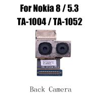 กล้องหลักมองหลังกล้องด้านหลังโมดูลกล้องขนาดใหญ่ Flex สำหรับ Nokia 8 / 5.3 / TA-1004/TA-1052อะไหล่ทดแทน