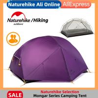 Mongar 2 Person Camping Tent 20D Nylon Fabric Double Layer Waterproof Outdoor Nature Hike Camping Tent NH17T007-M