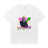 T-shirt เสื้อยืดแขนสั้น ผ้าฝ้าย 100% พิมพ์ลาย Stonks Surreal Memes แนวสตรีท ใส่สบาย สําหรับผู้ชาย LHZYS-5XL  V242