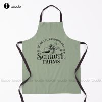 Schrute Farm Official Employee Dunder Mifflin Apron Michael Scott Apron Aprons  Garden Kitchen Customized Unisex Adult Apron Aprons