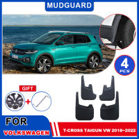 Mudflaps สำหรับ Volkswagen VW TCross Tai C11 2018 ~ 2022 2019 Mudguards Fender Flares Flap Splash Guards โคลนรถ T Cross