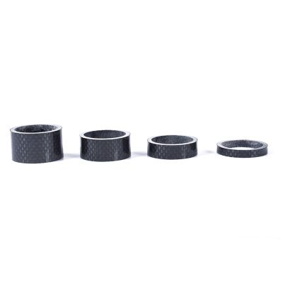 8Pcs/Set 1 1/8inch Carbon Fibre 3K Glossy Spacer Headset Fork Washer 5mm 10mm 15mm 20mm Bicycle Parts