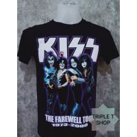 Ms เสื้อยืดแขนยาว  เสื้อยืดแขนยาวผู้หญิง เสื้อยืดคอกลม สกรีนลาย KISS (รหัส 71) เสื้อยืดแขนยาว ใส่สบาย