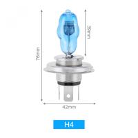 2pcs H4 100W Car Headlight Bulb Super Bright 6000K 3000LM Car HOD Halogen Lamp White Light Auto Front Fog Light Bulb