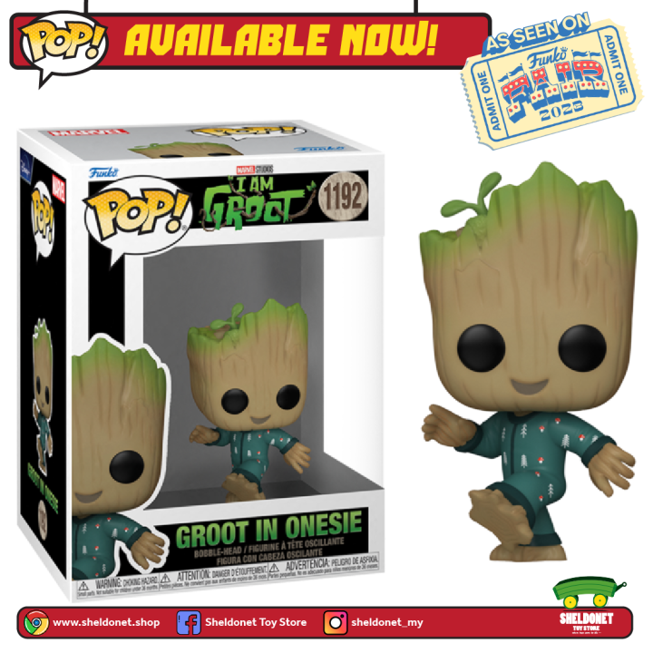 [IN-STOCK] Funko Pop! Marvel: I Am Groot - Groot In Onesie [FUNKO FAIR ...