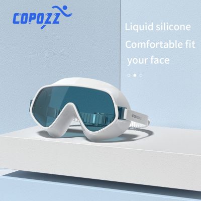 Professional Swimming Goggles Big Frame Anti-fog Anti-UV Swimming Glasses Soft Silicone Waterproof Swim Eyewear for Men Women