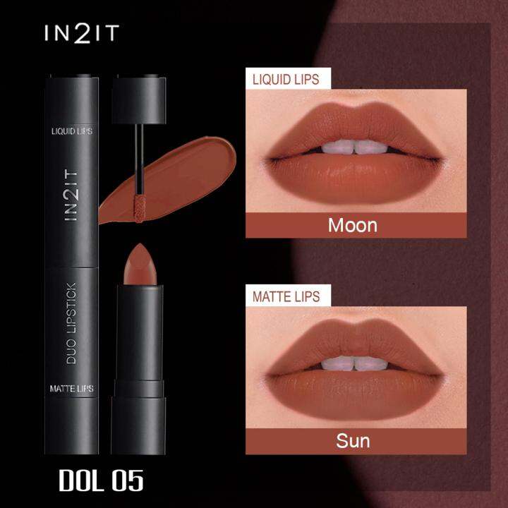 IN2IT Duo Lipstick 02 DOL01 05 Lazada PH