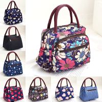 Fashion Flower/Animal Printed Thermal Lunch Bags For Travel Picnic School Child Portable Food Cooler Insulated Bag Handbag