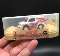 Mitsubishi Pajero T2 รถของเล่น ASAHI WONDA Coffee Dakar Rally Official Pull Back Mini Car Collection Model Mitsubishi Pajero T2   Montero