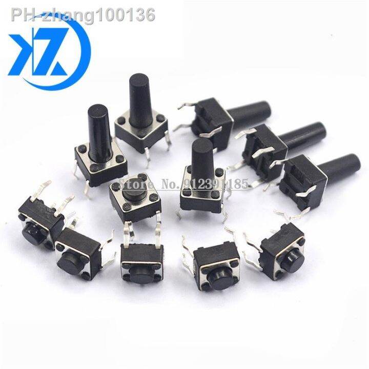 20pcs-6x6-push-button-switch-dip-6x6x4-3-light-touch-switch-6x6x4-3-5-6-7-8-9-10-11-12-13mm-the-power-switch-4pins