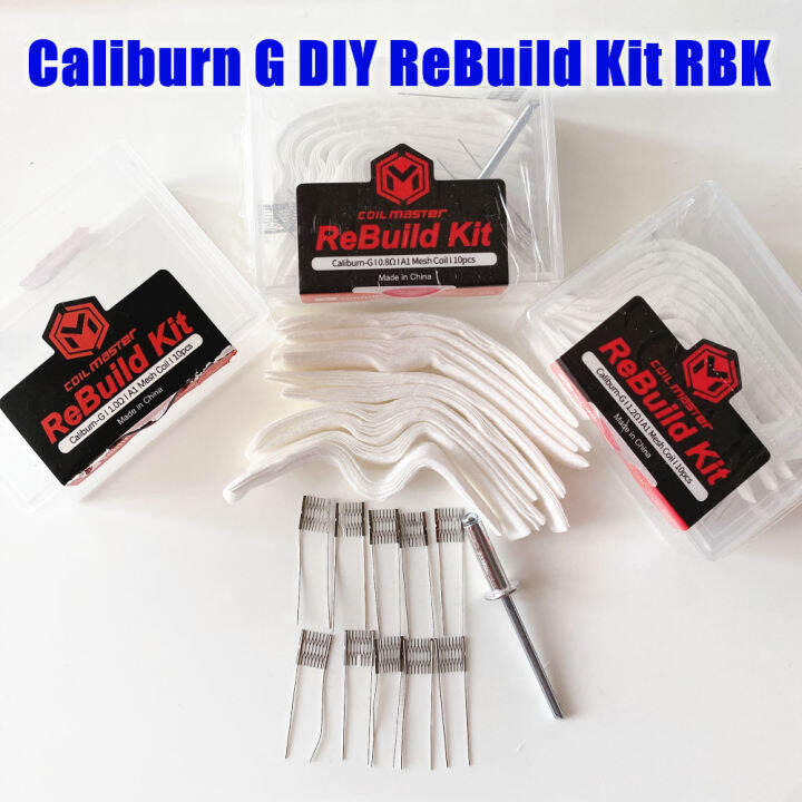 [Ship Today] 10PCS DIY Tool ReBuild Kit RBK for Caliburn G 0.8ohm /1