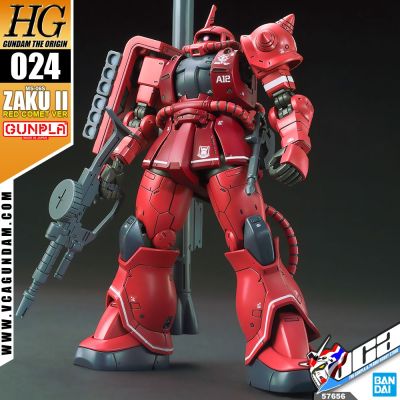 ⭐️ BANDAI GUNPLA HIGH GRADE THE ORIGIN HGGTO HG 1/144 MS-06S ZAKU II RED COMET VER ประกอบ หุ่นยนต์ โมเดล กันดั้ม กันพลา ของเล่น VCA GUNDAM