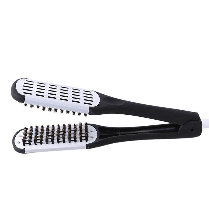 1pcs-2020-new-hot-sale-hair-straightener-ceramic-straight-hair-double-brush-v-shaped-comb-clip-painless-styling-tools