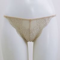 Annebra กางเกงใน ทรงจีสตริง ผ้าลูกไม้ G-String Panty รุ่น AU3-788 สีเบจ Beige