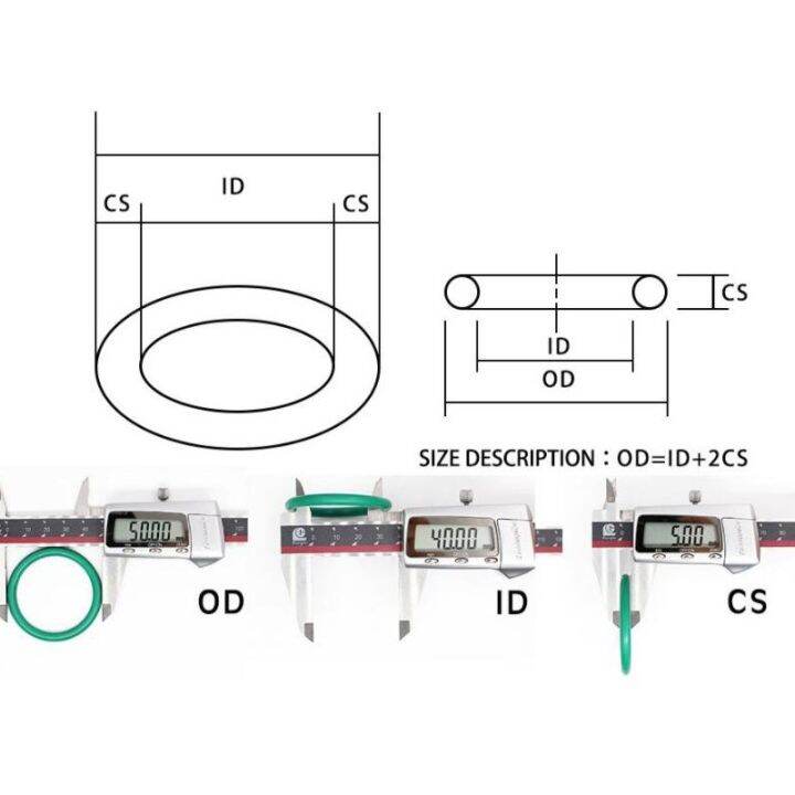 1pcs-rubber-ring-green-fkm-o-ring-sealing-insulation-oil-high-temperature-resistance-cs-3-55mm-id-218mm-340mm-gas-stove-parts-accessories