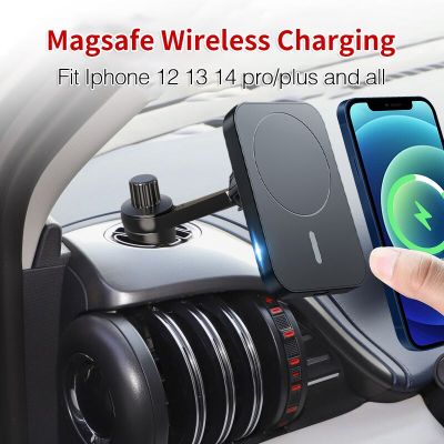 Magnetic Phone Holder for BYD Atto 3 Magsafe Wireless Charging Car Phone Holder Gravity Phone Stand GPS Support Auto Accessories Car Mounts
