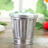 1pc Desktop Garbage Bin Mini Wastebasket Trash Can Garbage Holder Flower Pot Creative cute desktop storage jar decoration