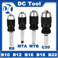 หัวจับดอกสว่านกระชับตัวเอง B10 B12 B16 B18 B22 มอร์ส เจาะ Chuck Lathe เครื่องเจาะ CNC MT2 MT3 MT4 MT5 R8 C10 C12 C16 C20