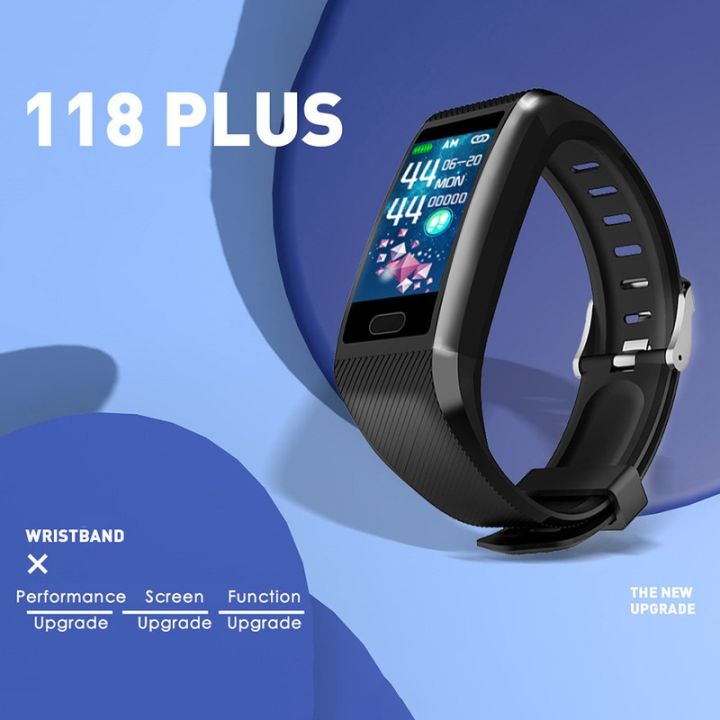 118-plus-smart-bracelet-wristband-fitness-tracker-heart-rate-monitor-band-tracker-smart-bracelet-waterproof-smartwatch