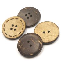 【YF】☞๑❍  / 50 wooden coconut buttons 10-20mm dotted scrapbook handmade crafts gifts decorative