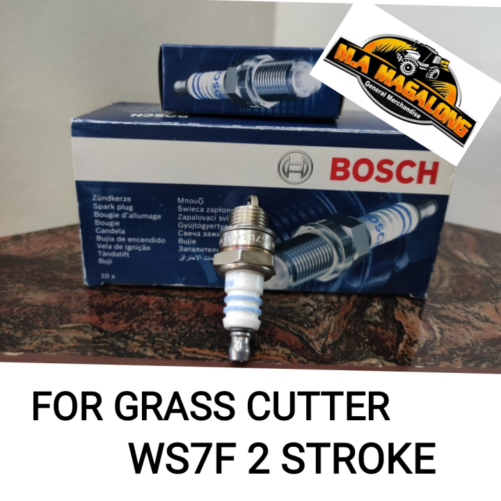 BOSCH SPARK PLUG WS7F FOR 2 STROKE BRUSH CUTTER ) Lazada PH